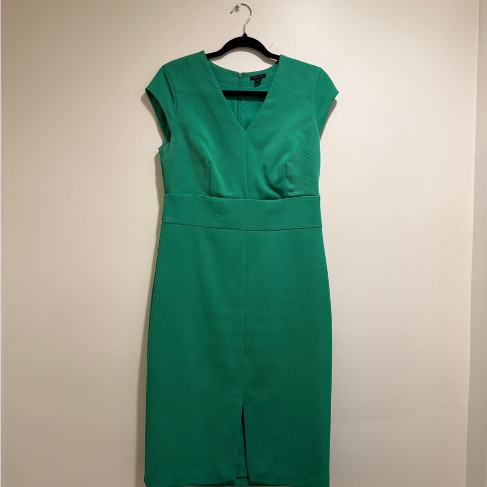 Ann Taylor Elegant Green Midi Dress